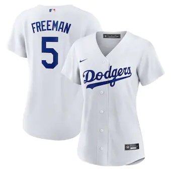 womens nike freddie freeman white los angeles dodgers repli